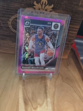 2024-25 Donruss Optic Russell Westbrook Pink Hyper Prizm Nuggets